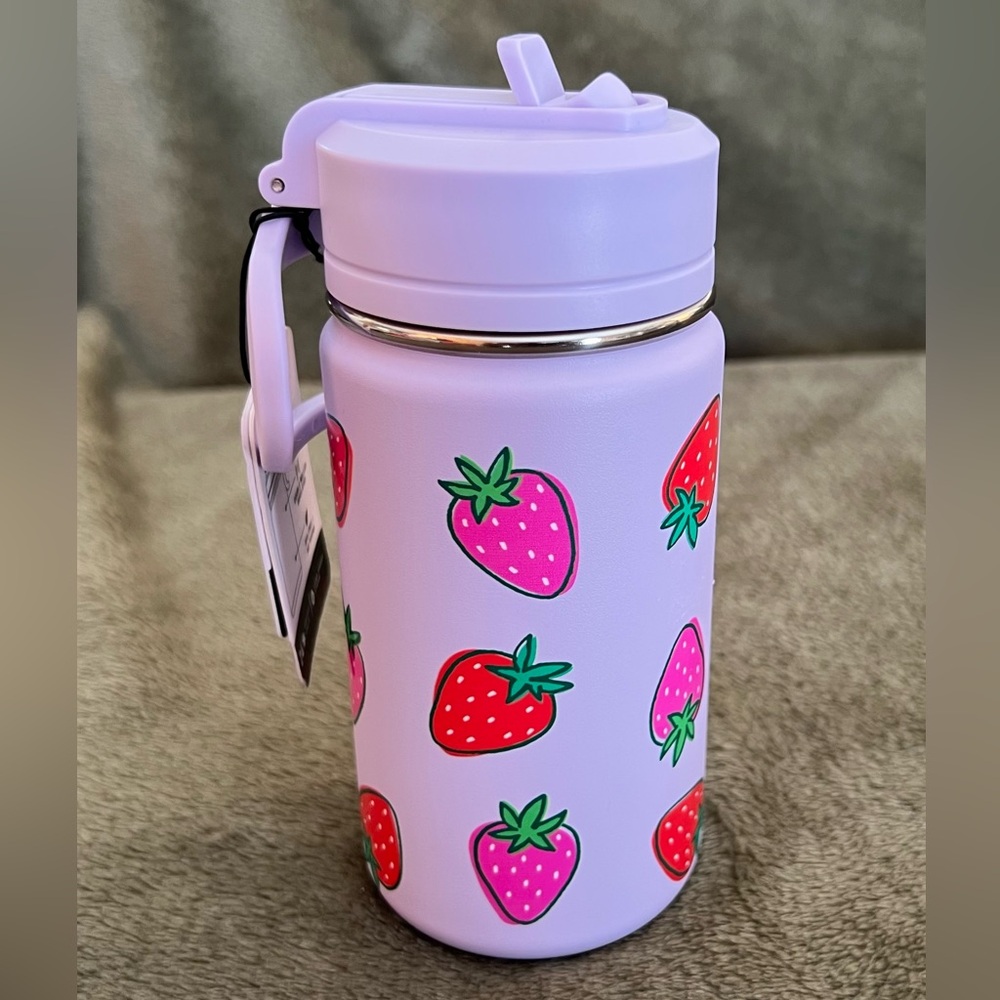 NWT 14 oz Hydrapeak Lilac Purple Strawberry Water Bottle
